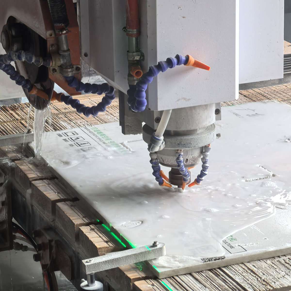 Stone CNC 4+1 Axis Bridge Cutting Machine