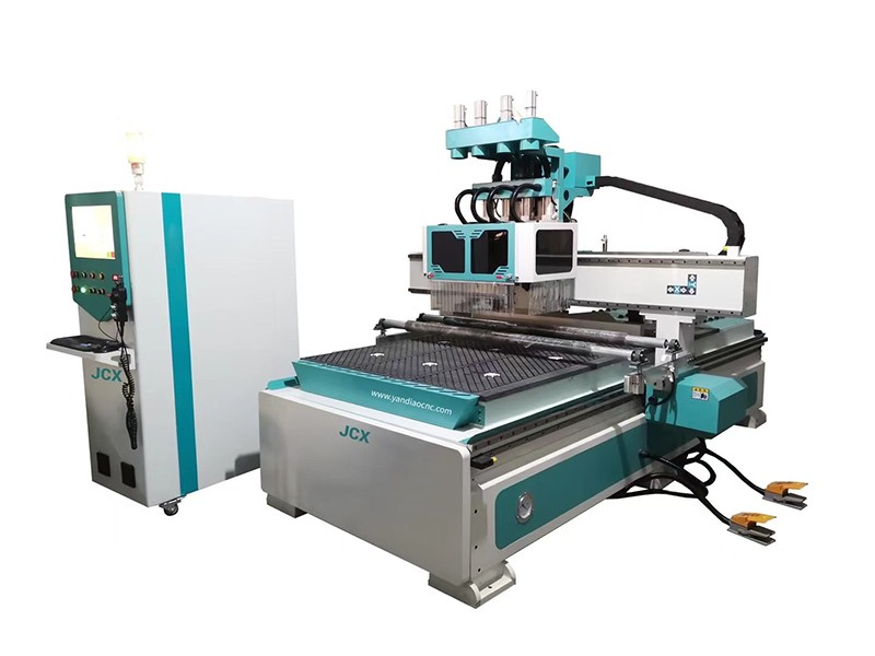 High Efficiency Four Head CNC Woodworking Engraving Machine for Simultaneous Processing of Four Products