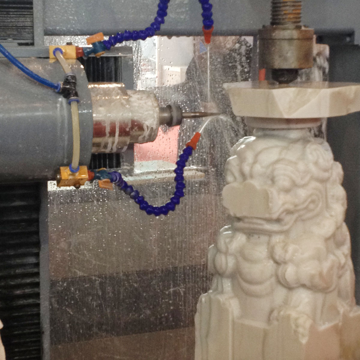 New Stone Cnc Vertical Cylindrical Engraving Machine