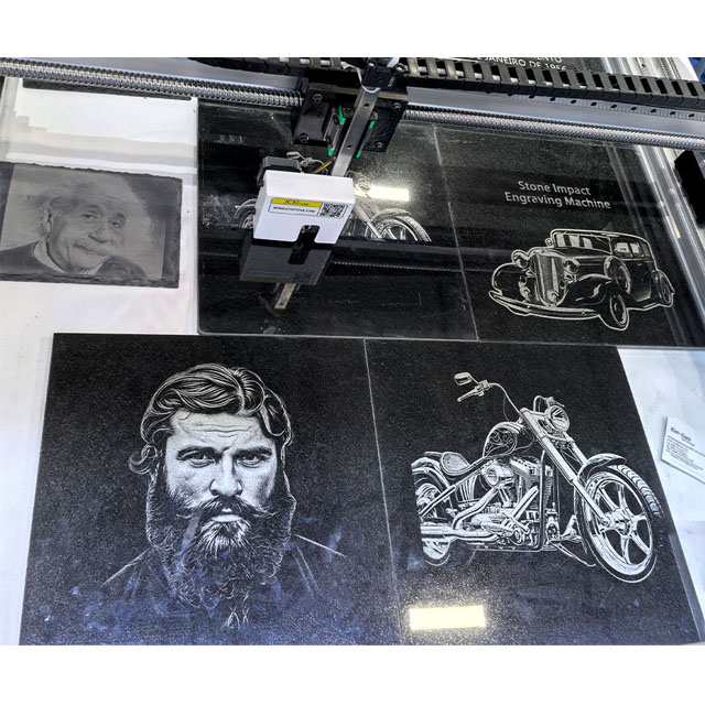 Precision Stone Impact Engraving Machine