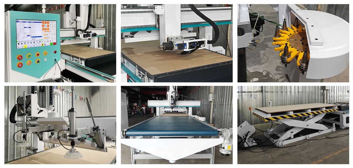 JCXcnc swing head Wood cnc08